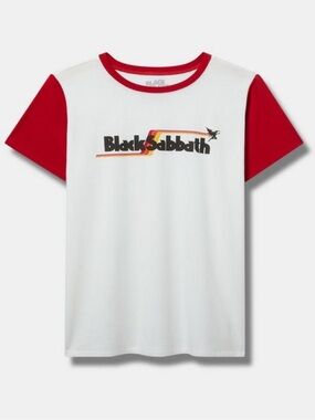 NWT Torrid Black Sabbath short sleeve classic fit tee size 2 2X 18 20